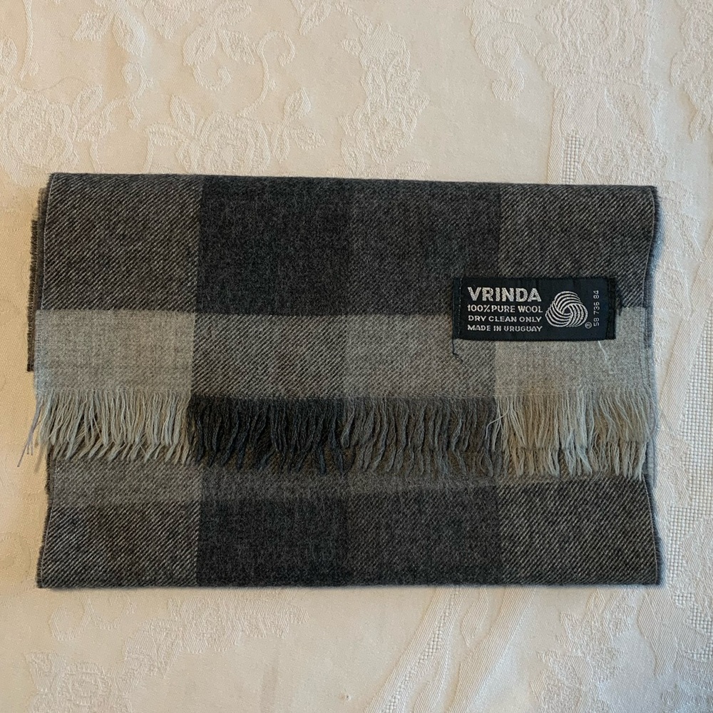 Grey Wool Scarf